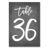 Chic Typographie Chalkboard Numéro de table | Tabl (Par défaut)