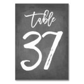Chic Typographie Chalkboard Numéro de table | Tabl (Par défaut)