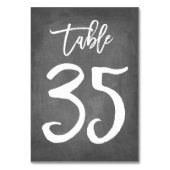 Chic Typographie Chalkboard Numéro de table | Tabl (Par défaut)