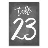 Chic Typographie Chalkboard Numéro de table | Tabl (Par défaut)