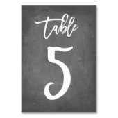 Chic Typographie Chalkboard Numéro de table | Tabl (Par défaut)