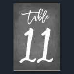 Chic Typographie Chalkboard Numéro de table | Tabl<br><div class="desc">Contactez-moi pour obtenir des numéros de table supplémentaires ou des couleurs personnalisées.</div>