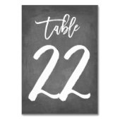 Chic Typographie Chalkboard Numéro de table | Tabl (Par défaut)
