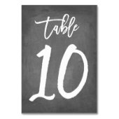 Chic Typographie Chalkboard Numéro de table | Tabl (Par défaut)