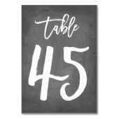 Chic Typographie Chalkboard Numéro de table | Tabl (Par défaut)