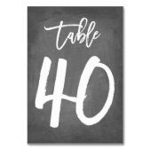 Chic Typographie Chalkboard Numéro de table | Tabl (Par défaut)