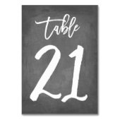 Chic Typographie Chalkboard Numéro de table | Tabl (Par défaut)