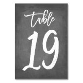 Chic Typographie Chalkboard Numéro de table | Tabl (Par défaut)