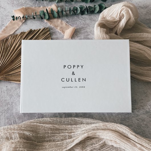 Chic Typography Wedding Gastenboek