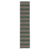 Chic Ugly Sweater Pattern Table Runner Korte Tafelloper (Voorkant)