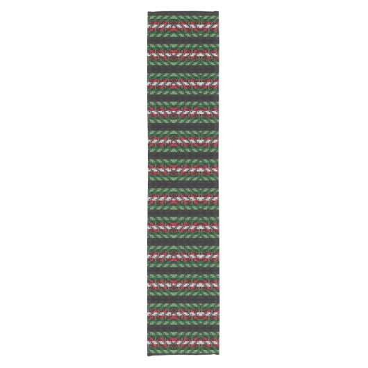 Chic Ugly Sweater Pattern Table Runner Korte Tafelloper (Voorkant)