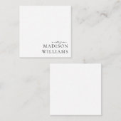 Chic Une Note De La Carte Note De Typographie De S (Devant / Derrière)