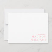 Chic Une Note De La Typographie De Script Carte De (Devant)