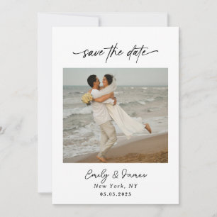 Chic uniek Modern Eerlijk minimalistisch Save The Date