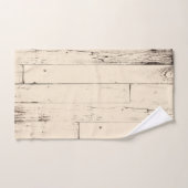 Chic Usé Crème Bois Rustique Ferme Grange (Serviette à main)