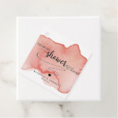 Chic Van mijn Douche naar de Jouwe, Blush, Roze Go Bedankjes Labels (In situ)