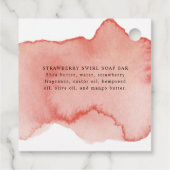 Chic Van mijn Douche naar de Jouwe, Blush, Roze Go Bedankjes Labels (Achterkant)