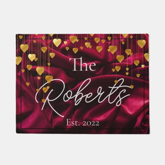 Chic Velvet Gold Housewarming | Nieuw startpunt |  Deurmat (Voorkant)