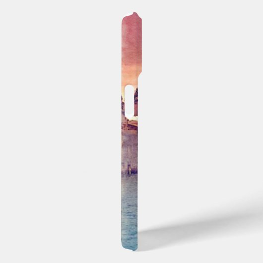 Chic Venice Canal Pastel Waterverf Art Case-Mate iPhone Case (Achterkant / Rechts)