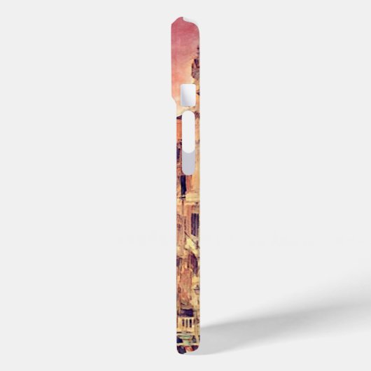 Chic Venice Canal Pastel Waterverf Art Case-Mate iPhone Case (Achterkant / Links)