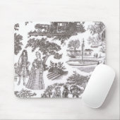  Chic Victoriaans Toile Mousepad Muismat (Met muis)
