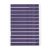 Chic violet+Blanc étoiles Étiquette de adresse de (Feuille)