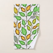 Chic Vivid Motif Feuille (Serviette à main)