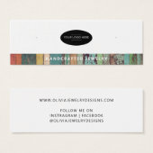 Chic Voeg uw Logo Earring Display Kaart (Voorkant /achterkant)