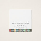 Chic Voeg uw Logo Earring Display Kaart (Achterkant)