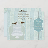 Chic volière bleue, inséparables RSVP (Devant / Derrière)