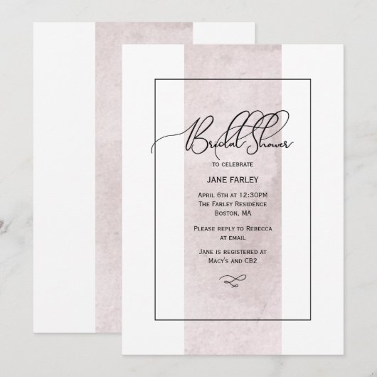 Chic Vrijgezellenfeest Uitnodigen Kaart (Voorkant / Achterkant)