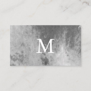 Chic Watercolor met Monogram Visitekaartje