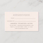 Chic Waterverf Blush Pink Rose Referral (Achterkant)