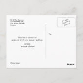 Chic waterverf Cherry Blossom Wedding Bedankt Briefkaart (Achterkant)