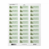 Chic waterverf greenery eucalyptus koppel script etiket (Full Sheet)