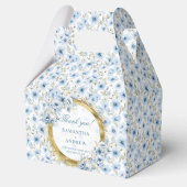 Chic Waterverf Lichtblauw Goud bruiloft Dank u Bedankdoosjes