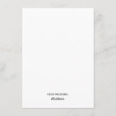 Chic Waterverf Magnolia & Jasmine Wedding Menu (Achterkant)