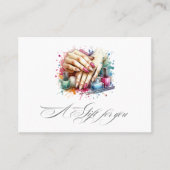 Chic Waterverf Nail Salon Cadeaubon Visitekaartje (Voorkant)