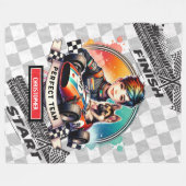 Chic Waterverf Racing Boy Formula 1 Blanket Fleece Deken (Voorkant (Horizontaal))