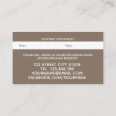 Chic Waterverf wild beadow roze flow Appointment Afsprakenkaartje (Achterkant)