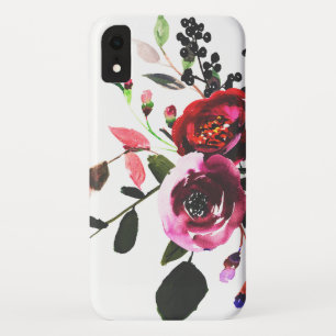 Chic  Waterverf Wildbloem Floral iPhone XR Hoesje