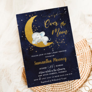 Chic We zijn over het Baby shower van de Maan Elep Kaart