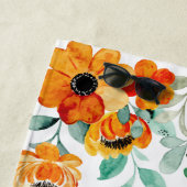 Chic Wedding Honeymoon Gifts Personalized Floral Strandlaken (In situ)