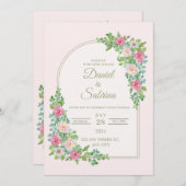 Chic Wedding Invitation | Modern Elegant Ceremony  (Devant / Derrière)