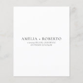 Chic Wedding Ring Save the Date Photo Card Flyer (Achterkant)