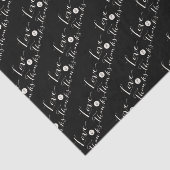 Chic-weefselpapier voor Love & Bedankt Script Call Tissuepapier (Detail)