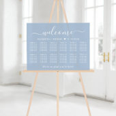 Chic Welcome Dusty Blue 12 Table Mariage Siège