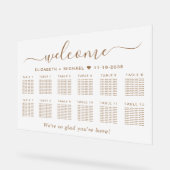 Chic Welcome Gold 12 Mariage table Siège givré (Angle)