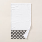 Chic Wheel Pattern Mocha Brown Bad Handdoek (Handdoek)
