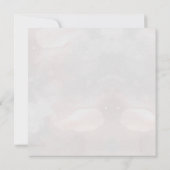 Chic Whimsical  Bloemen monogram bruiloft Bedankkaart (Achterkant)